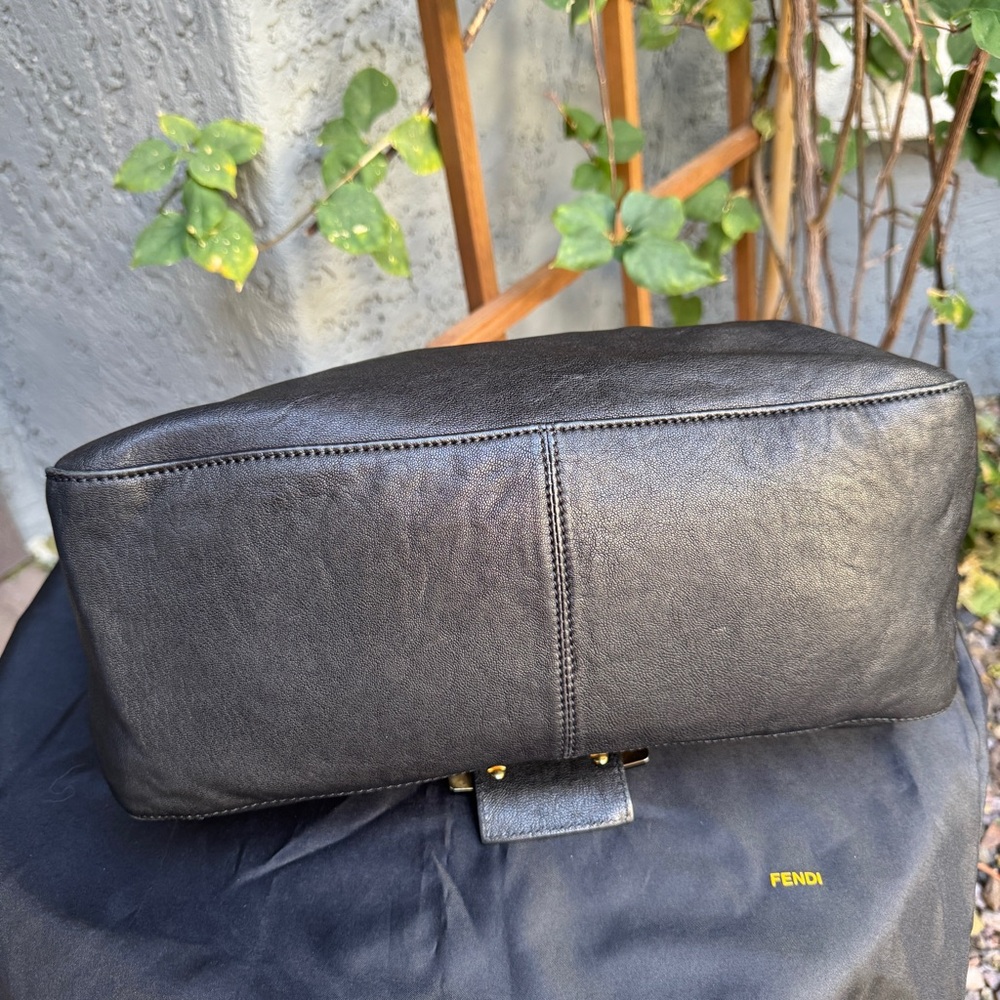 Fendi Lambskin Leather Tortoise Large Mamma Baguette - Picture 13 of 16